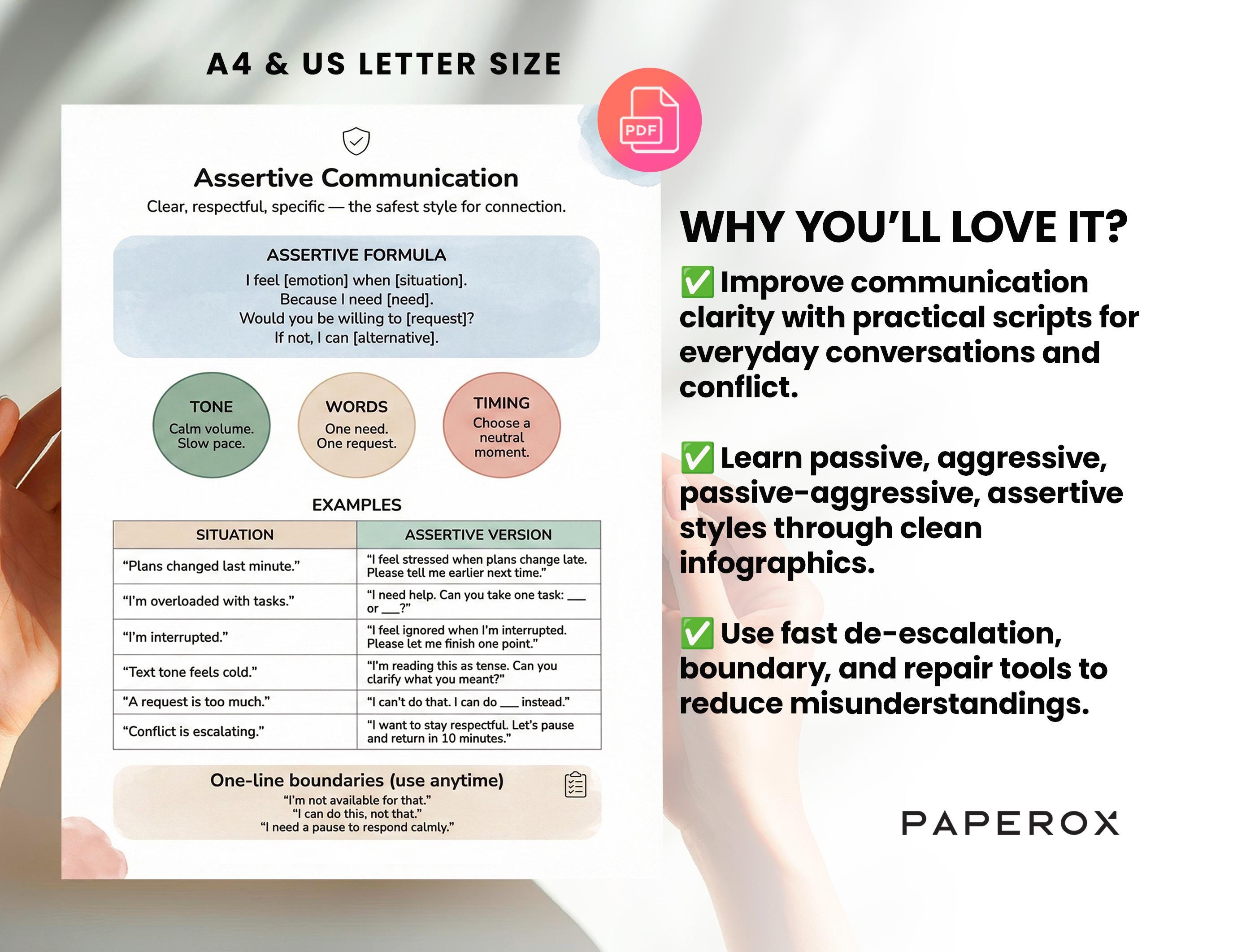 Communication Scripts Communication Styles Worksheets - Assertive Communication Skills ...