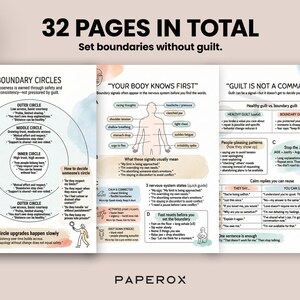 Personal Boundaries Worksheets, Healthy Boundary Setting Workbook, DBT Dear Man & Give Fast, People Pleasing Help, Therapist Resource image 5