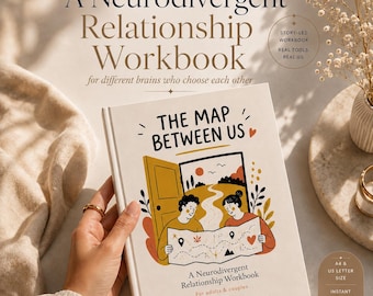 Neurodivergent Relationship Workbook | ADHD Autism Couples Communication, Conflict Repair, Sensory Needs | Printable PDF