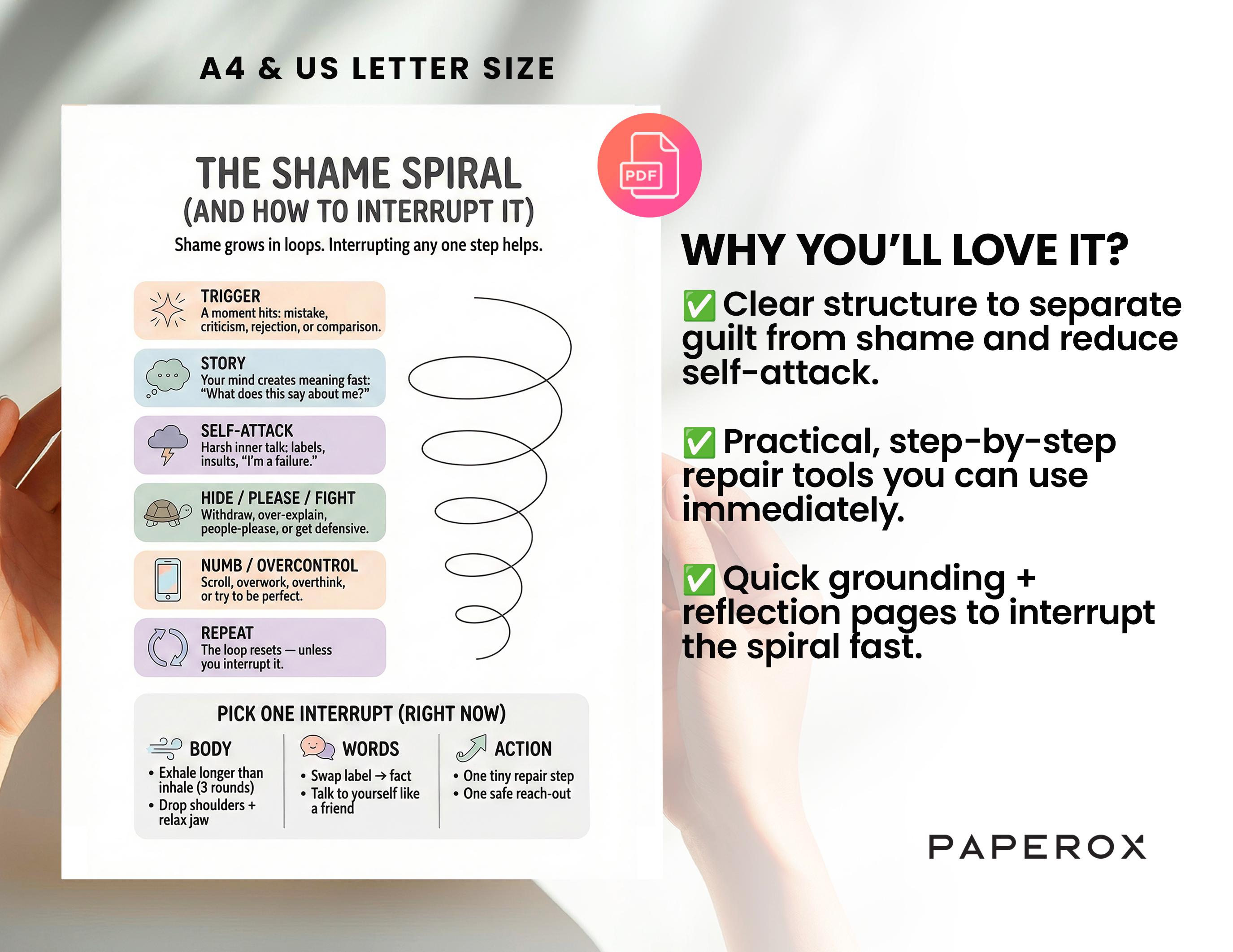 Overcoming guilt and shame: a guide with worksheets.
