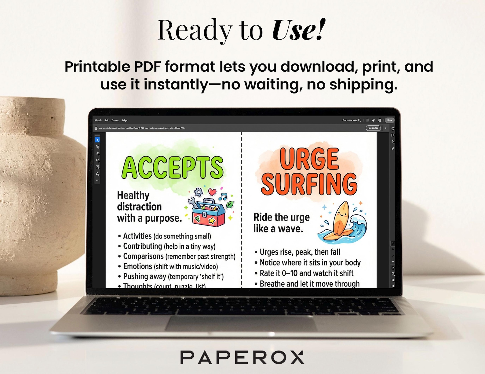 64 DBT Flash Cards Printable, Dialectical Behavior Therapy Coping ...