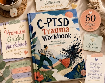C-PTSD Trauma Workbook | Complex PTSD Workbook | Trauma Healing Journal | Nervous System Regulation | Grounding Worksheets Teens & Adults