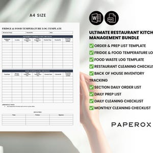 kitchen daily order list template | food stock & order... Restaurant Kitchen Management Templates, Food Order Sheet, Inventory ...