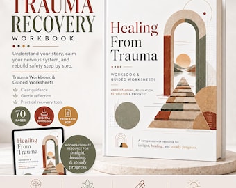 Trauma Workbook Mega Bundle, Trauma Therapy Worksheets, Healing from Trauma, Childhood Trauma, PTSD, Trauma Workbooks, Trauma Processing PDF