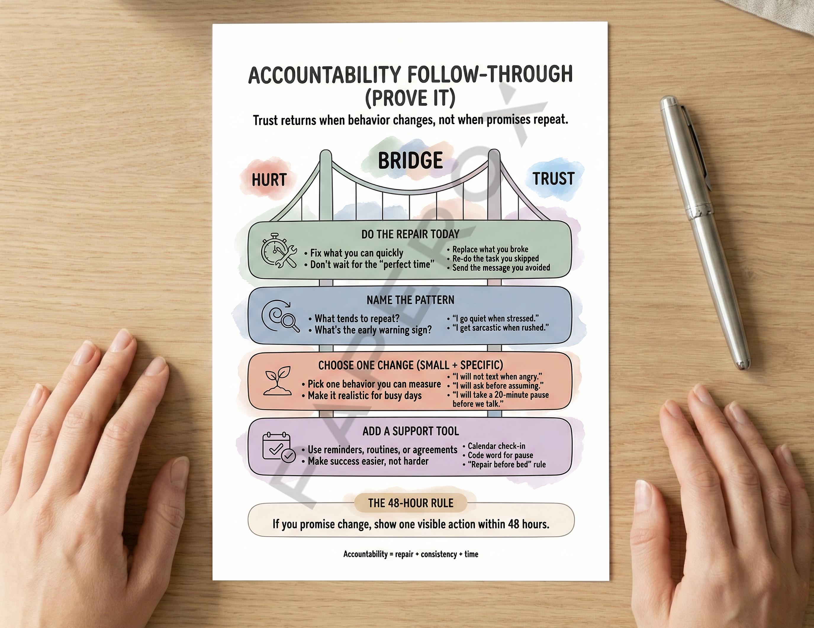 Accountability Worksheets for Couples - Self Blame Vs Accountability ...