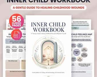 Inner Child Workbook, Reparenting Journal, Inner Child Healing, Therapy Worksheets, Childhood Trauma Recovery, Counselor Resource