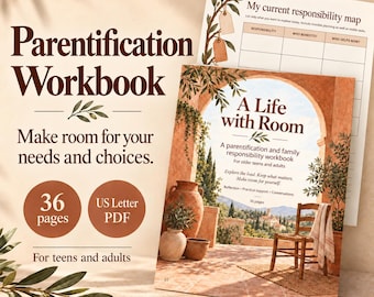 Parentification Workbook, Family Boundaries Worksheets for Teens and Adults, Printable Therapy Journal