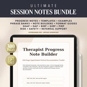 Session Note Templates, Mental Health Notes Bundle, Therapy Progress Notes, Counselor Cheat Sheet, SOAP DAP BIRP Examples, Digital Planner