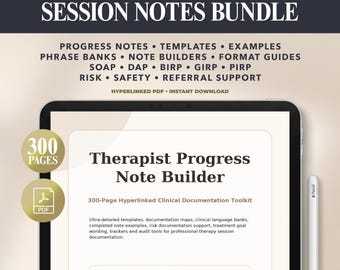 Session Note Templates, Mental Health Notes Bundle, Therapy Progress Notes, Counselor Cheat Sheet, SOAP DAP BIRP Examples, Digital Planner