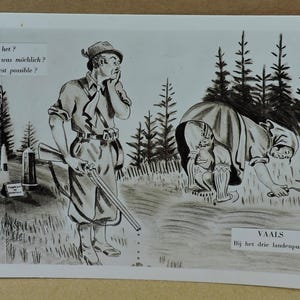 Lot de 3 cartes postales anciennes vintage en noir et blanc drôles / humoristiques