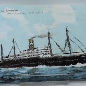 Cartes postales anciennes de navires - occasion