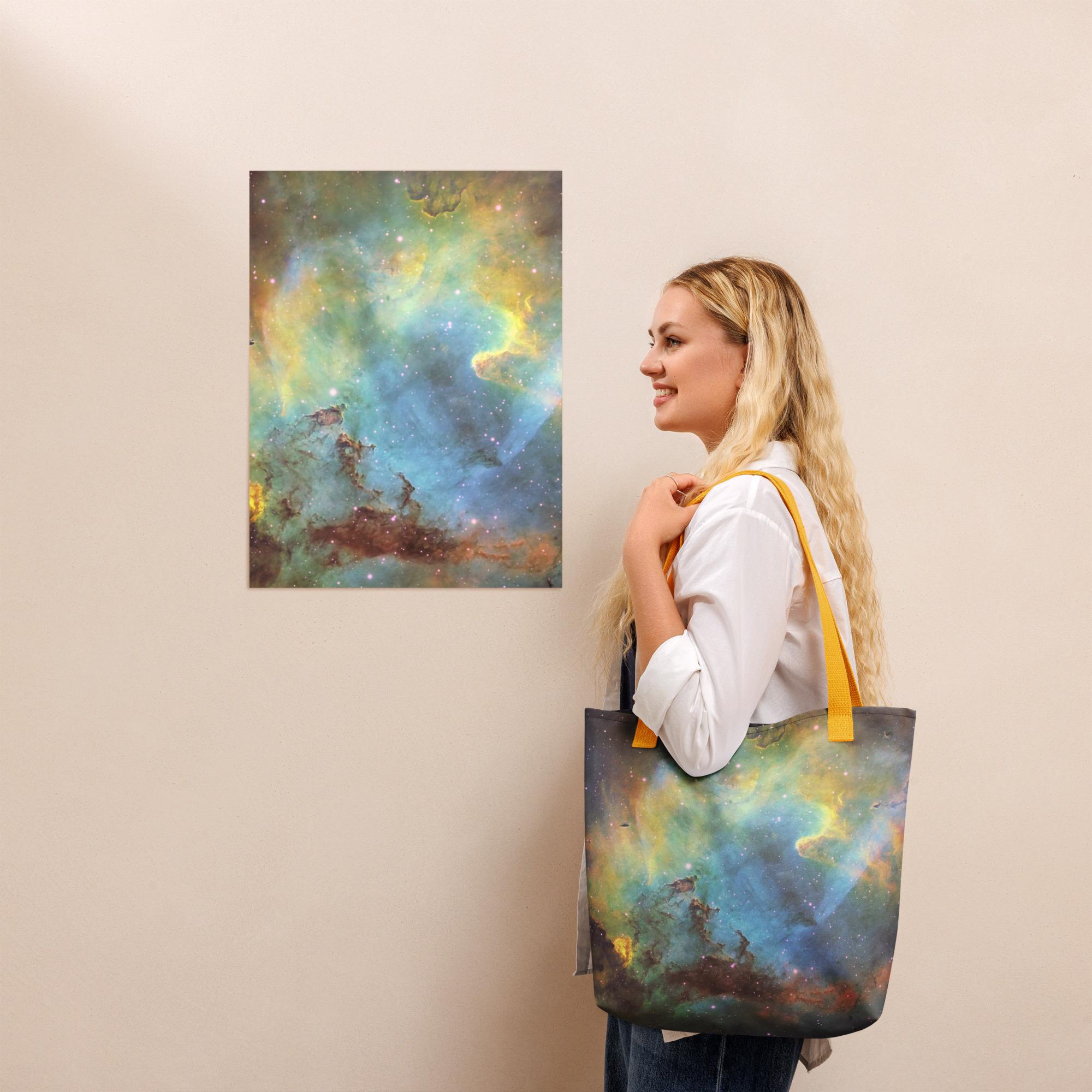ライオン星雲トートバッグ：鮮やかなハッブル宇宙芸術 - Etsy 日本