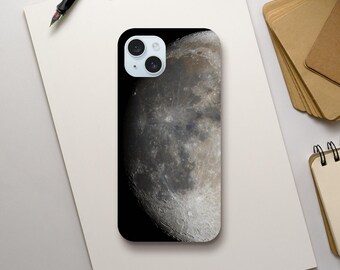Funda para iPhone con diseño de Luna: Arte astrofotográfico de alta resolución