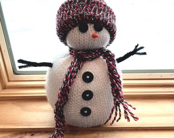 Knit Snowman Circular Knitting Machine Pattern | Frosty Snowman PDF DOWNLOAD