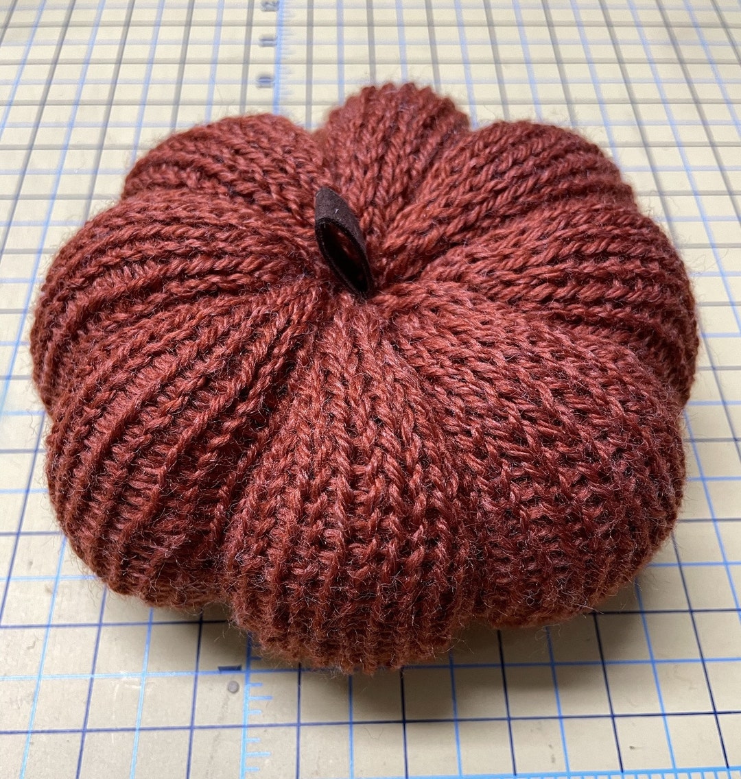Knit Pumpkin PATTERN & VIDEO Tutorial Circular Knitting Machine Fall ...