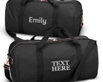Embroidered Travel Duffle Bag: Personalized Waterproof Weekender