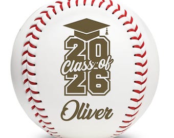 Engraved Baseball Gift – Personalized Graduation Keepsake, Senior 2026
