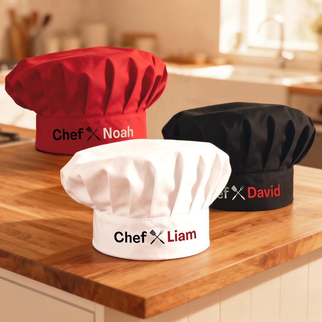 Personalized Grill Chef Hat – Custom Name - Etsy