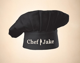 Custom Embroidered Chef Hat – Personalized Kitchen Accessory Gift