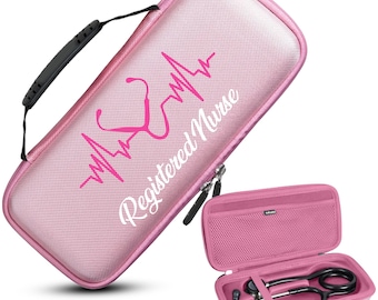Personalized Pink Stethoscope Case: Custom Nurse Gift, 3M Littmann Compatible
