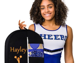 Personalized Cheer Garment Bag: Embroidered Uniform Cover, Cheerleader Gift