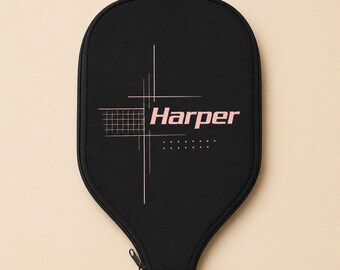 Personalized Pickleball Paddle Cover, Custom Name Pickleball Paddle Case, Neoprene Paddle Sleeve, Pickleball Gift for Men Women