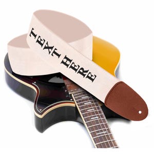 Personalized 2&quot; Guitar Strap for Bass, Electric & Acoustic Guitar, Embroidered Custom Guitar Straps- Perfect Gift for Guitar Players