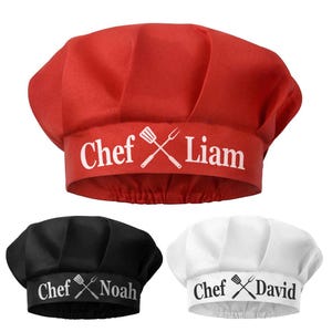 Personalized Kids Chef Hat: Custom BBQ Design, Unisex Kitchen Gear