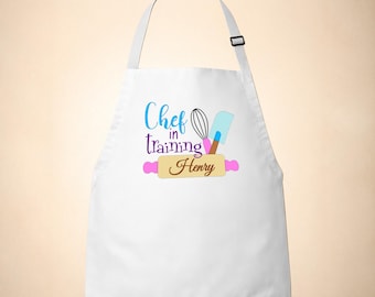 Personalized Children's Apron – Chef in Training Kitchen Apron Gift