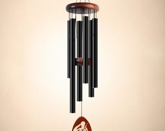 Personalized Military Memorial Wind Chimes – Sympathy Gift for Veterans