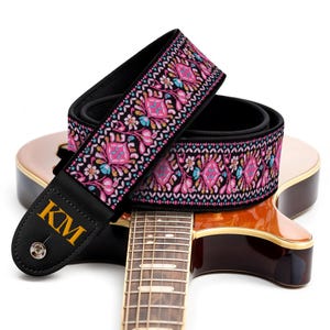 Rhinestone Guitar Strap - Etsy display picture 1