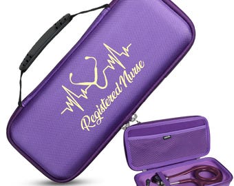 Personalized Purple Stethoscope Case, Custom Nurse Gift