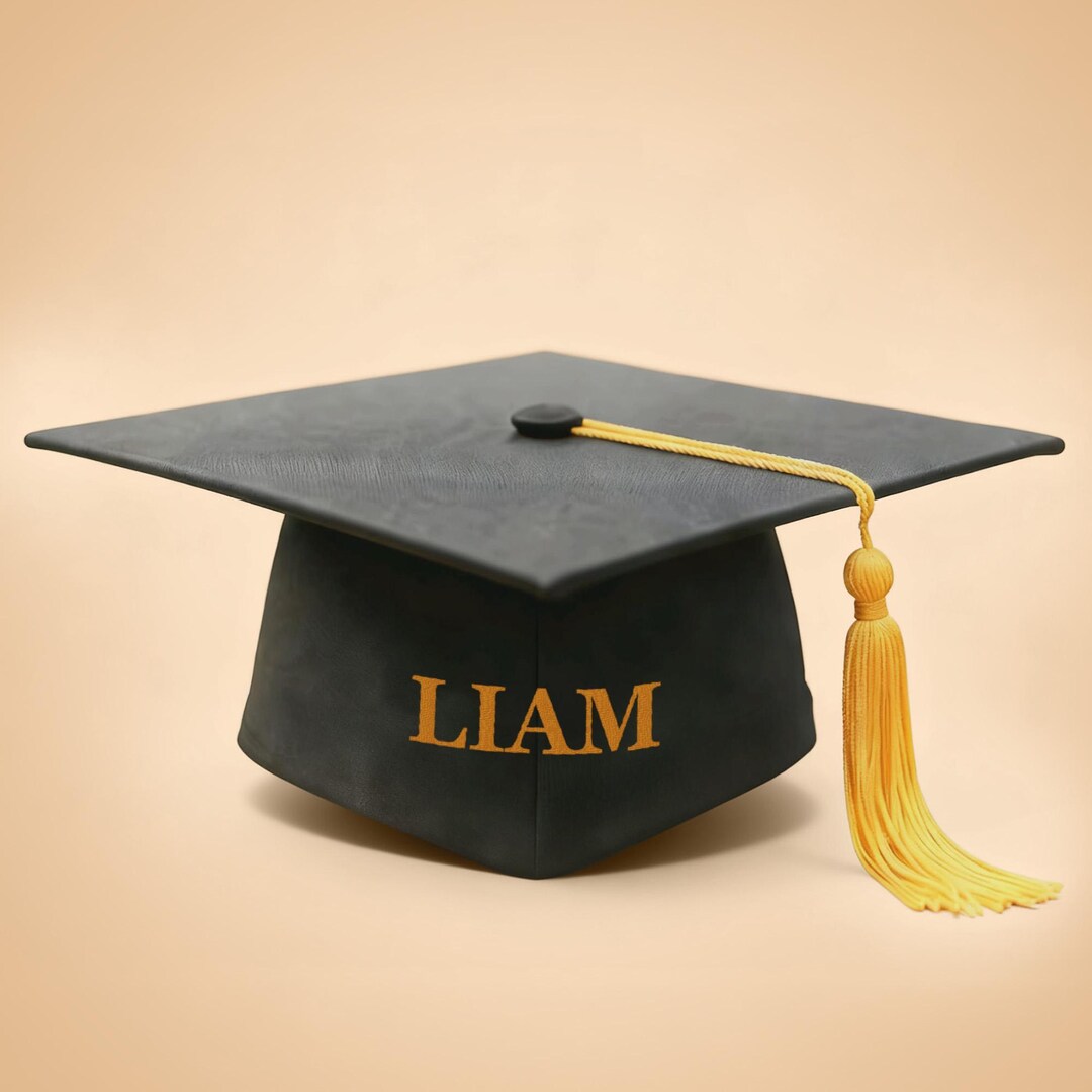 Custom Embroidered Graduation Cap With Name – Personalized Grad Hat ...