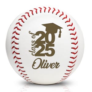Personalized Baseball Gift for Graduation – Engraved Ball with Custom Name, Senior Keepsake, Custom Trophy for Player, MVP, Class of 2025