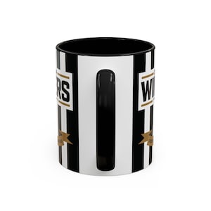 Newcastle Carabao Cup Winners Mug: Black & White Ceramic Coffee Cup image 7