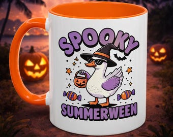 Halloween Goose Mug, Funny Spooky Summerween Coffee Cup Gift