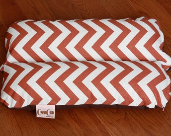 Mini Bunbed - Zig Zag Chevron Autumn Orange Copper Small Cat Bunny Rabbit Guinea Pig Pet Dog Bed Cotton Canvas