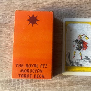 Rare Royal Fez Moroccan Tarot Deck, Tarot Cards 1974, Second