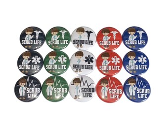 Male Scrub Tech Magnet, 1", 1.25", Button Magnet, Surgical Tech, Scrub Tech, Surgical, Gift, Surgical Tech Theme, Surgery, Tech, SR007
