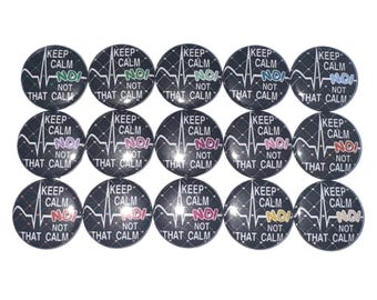 EKG Magnet, 1", 1.25", 1.5", Button Magnet, Electrocardiogram, Medical Theme, Flat Line, EKG, Medical Party Favor, EKG Theme, MP011