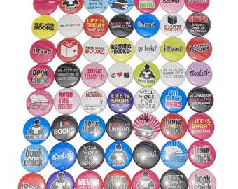 Reading Magnet, 1", 1.25", 1.5", 2.25", Book Magnet, Book, Book Decor, Book Theme, Reading Theme, Reading Decor, Reading, Book Gift, RB005