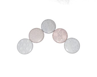 Gray and White Lace, 1", 1.25", 1.5", 2.25", Button, Pink Theme, Pink Decor, Lace Pattern, White Lace, Grey, Flatback, Pinback, Badge, BK024