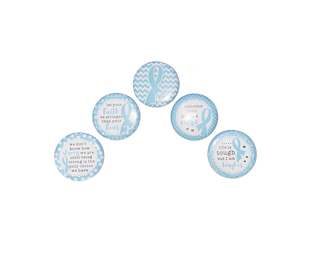 Blue Ribbon Magnet, Light Blue Ribbon Magnet, 1