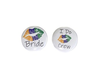 Bachelorette Pin, Nola, 1.5", 2.25", Pinback Button, Nola Bridal Party, Nola Bachelorette, New Orleans Bride, New Orleans Pin, BW155, BW160