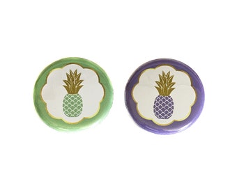 Pineapple, Gender Reveal, Baby Reveal, Mint, Lavender, 1.25", 1.5", 2.25", Pinback Button, Baby Shower, Boy or Girl, Vote, VB475, VB479