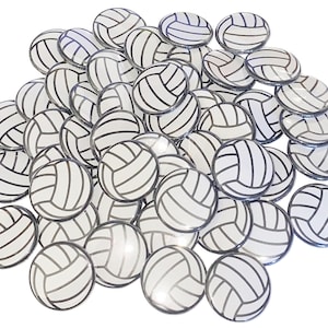 Volleyball Magnet, 1", 1.25", 1.5", Button Magnet, Volley, Volleyball, Volleyball Party Favor, Volleyball Decor, Volleyball Theme, SE014