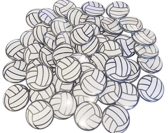 Volleyball Magnet, 1", 1.25", 1.5", Button Magnet, Volley, Volleyball, Volleyball Party Favor, Volleyball Decor, Volleyball Theme, SE014