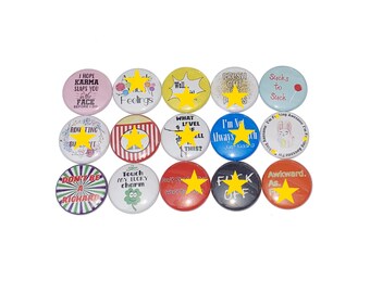 Mature Humor, 1", 1.25", 1.5", 2.25", Button, Mature Decor, Cuss, Snark Theme, Adult Humor, Mature Jokes, Flatback, Pinback, Badge, AM023