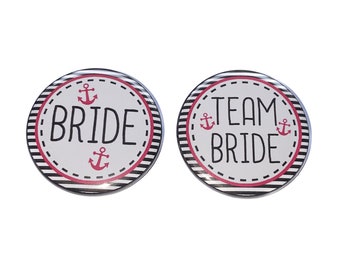 Bachelorette Party, Black, Dark Pink, 1.5", 2.25", Pinback Button, Bachelorette Pin, Bridal Party Favor, Bachelorette Cruise, Bridal, BW170