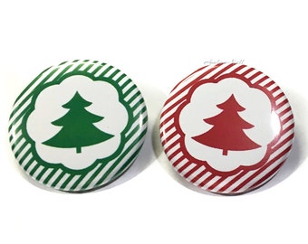 Gender Reveal, Christmas Tree, 1.25, 1.5", 2.25", Pinback Button, Xmas, Holiday Shower, Baby Reveal, Holiday Reveal, Xmas Tree, VB345, VB342